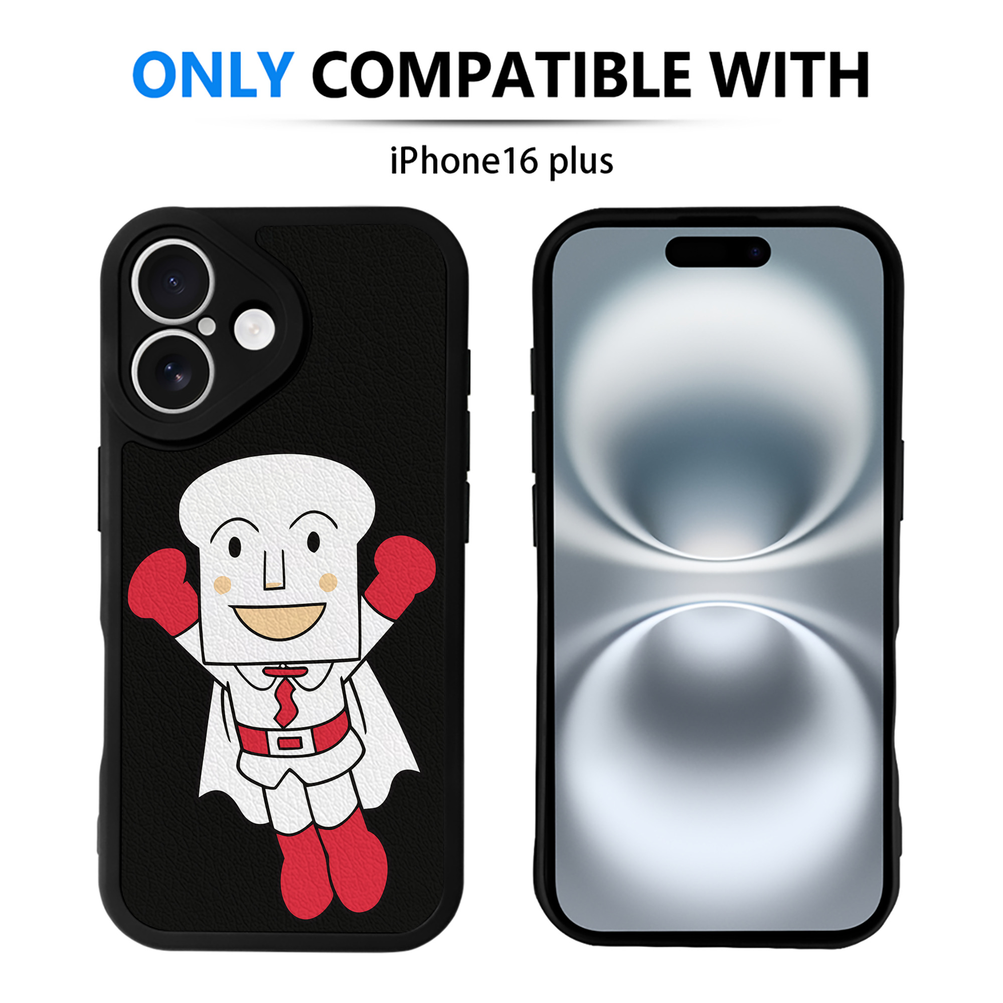 （画像用） アンパンマン Anpanman 【iPhone 16シリーズ対応】シリコンスマホケース（レザー調） 材質：シリコン